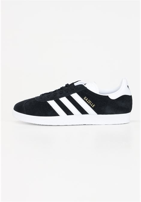 Black suede low-neck sneakers with the iconic 3 stripes for men ADIDAS ORIGINALS | BB5476.
